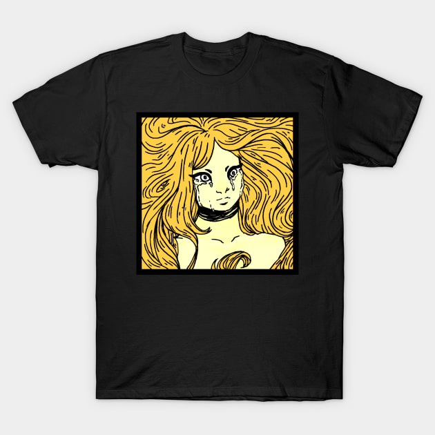 yellow girl 3# T-Shirt by poupinette